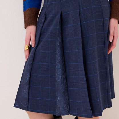 Pleated Skirt - Navy
