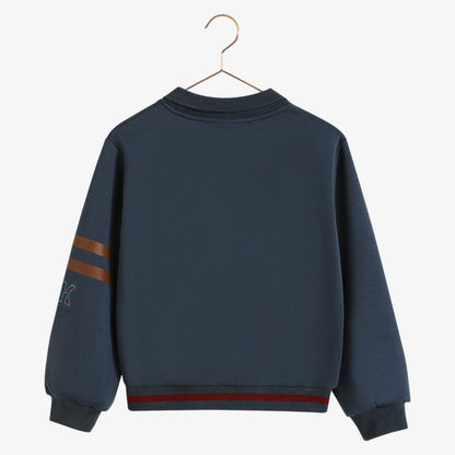 Arden Collar Sweatshirt - Indigo