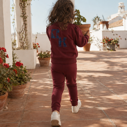 Arden Scuba Sweat Set - Cranberry