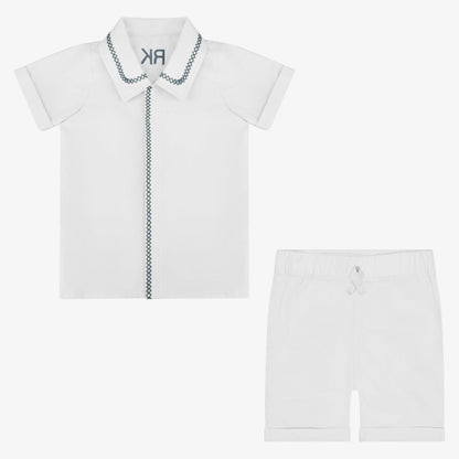 Arlo Shirts And Pants - White&amp;blue