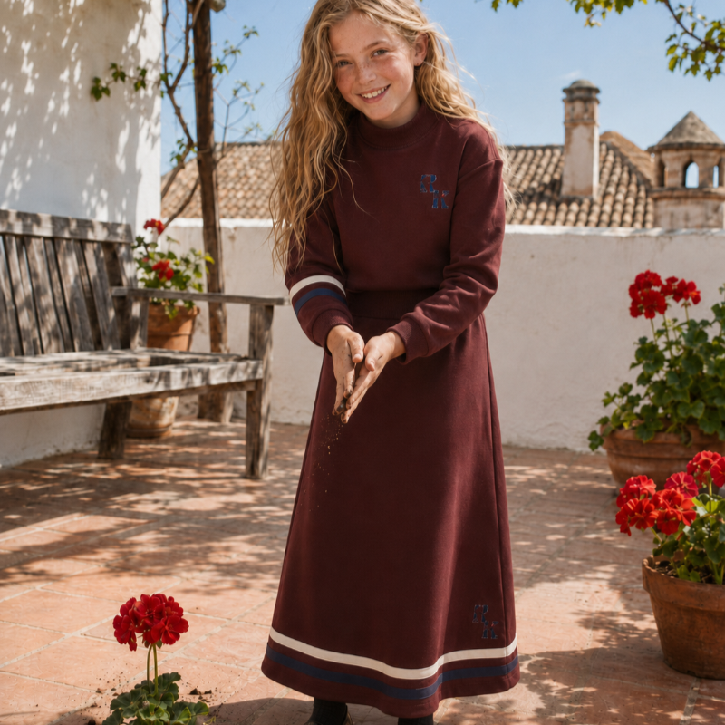 Arden Crop Top And Skirt - Berry
