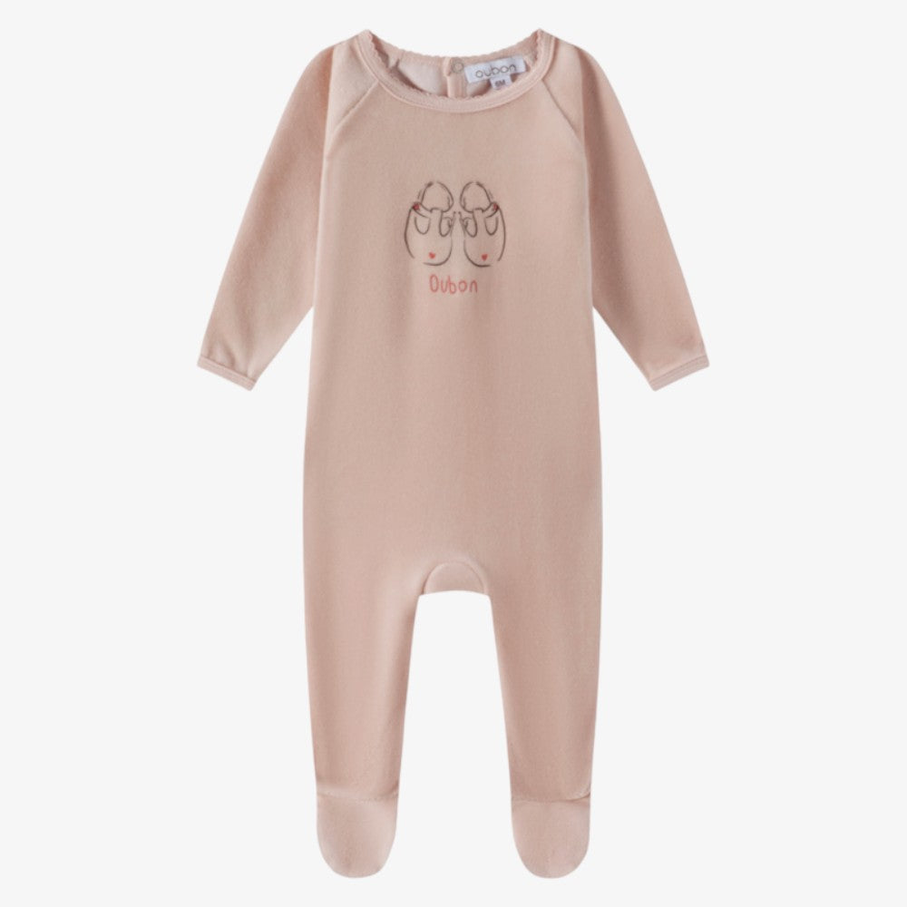 Bootie Print Footie - Pink