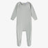 Leaf Print Footie - Blue