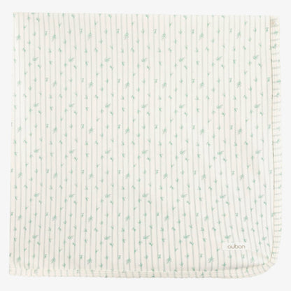 Leaf Print Take Me Home Set - White&amp;blue