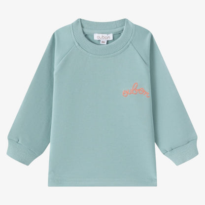 Embriodered Sweatshirt Set - Teal