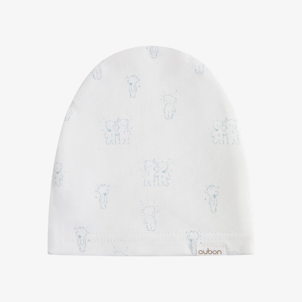 Teddy Footie And Hat - Blue