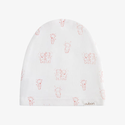 Teddy Footie And Hat - Pink