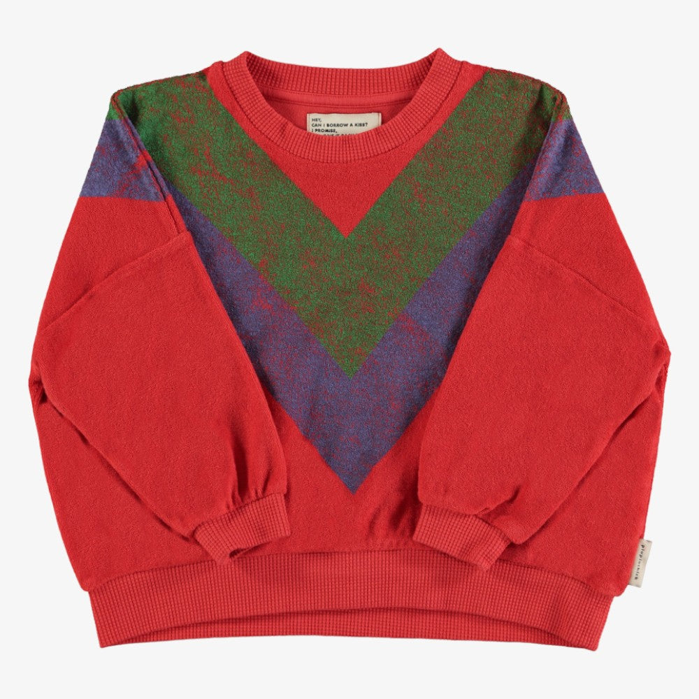 Multi Triangle Sweatshirt - Red