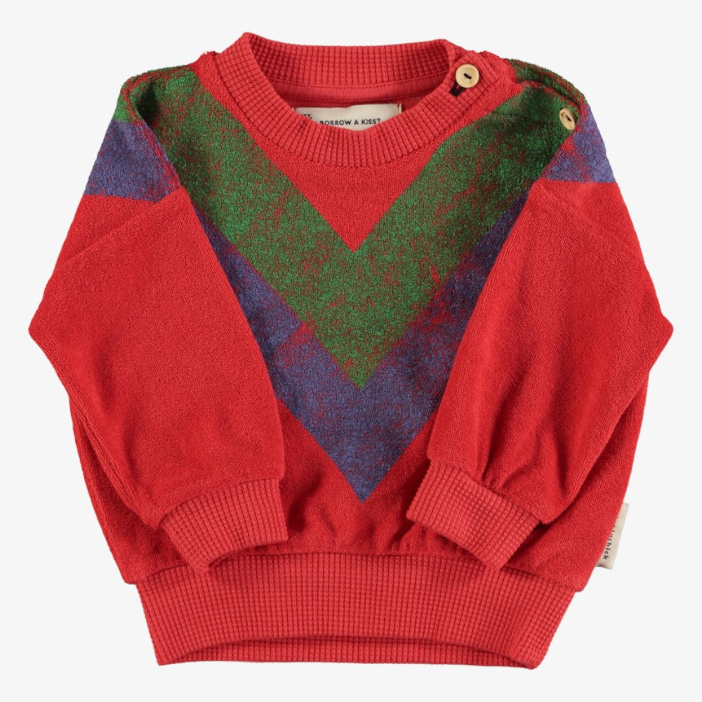 Multi Triangle Sweatshirt - Red