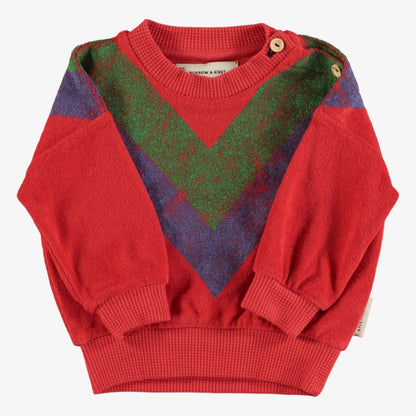 Multi Triangle Sweatshirt - Red