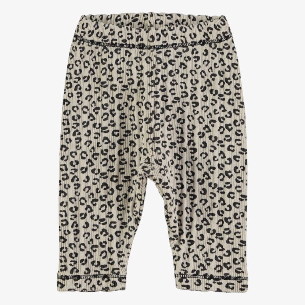 Leopard Shirt And Leggings - Light Grey