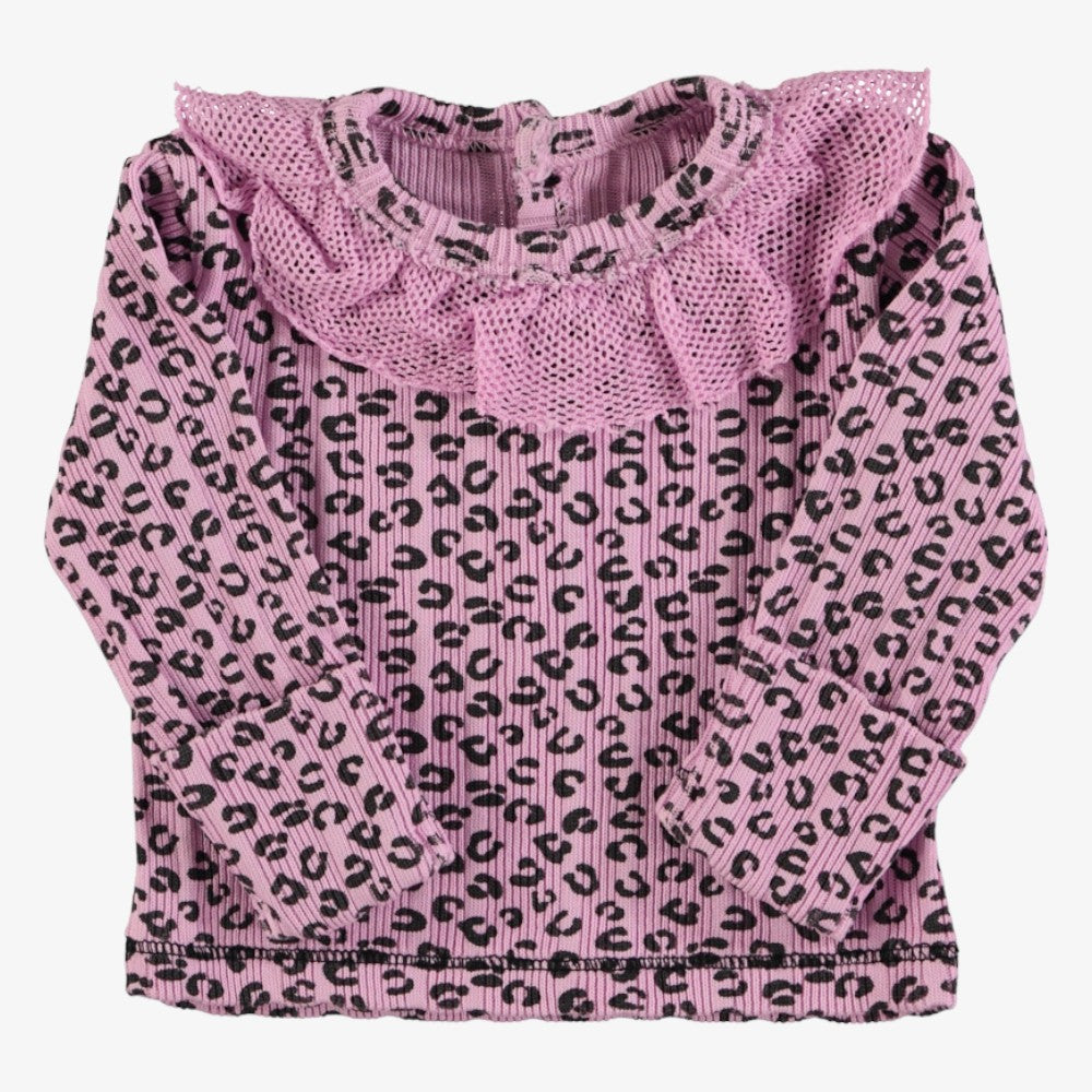 Leopard Shirt And Leggings - Pink