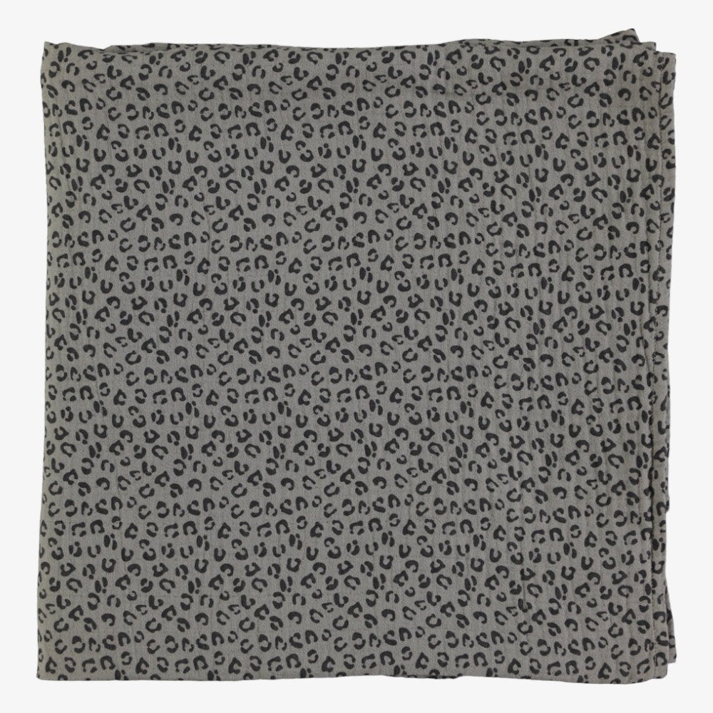 Leopard Swaddle - Grey