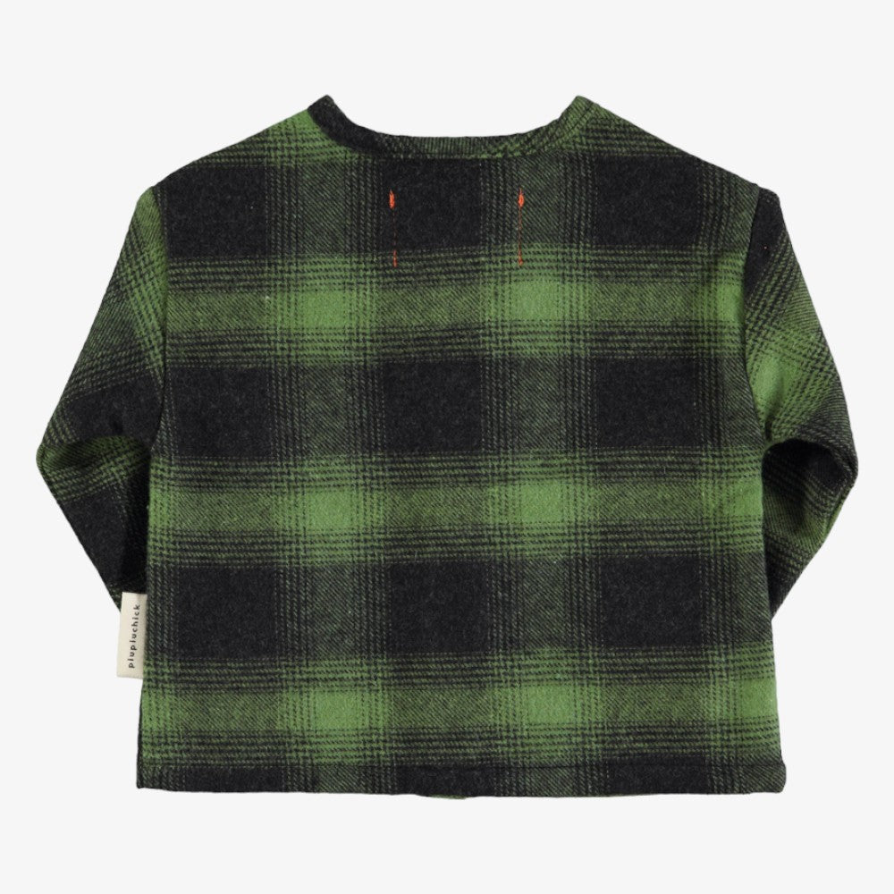 Check Shirt - Green-black