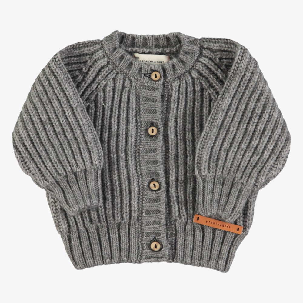 Knit Cardigan - Grey
