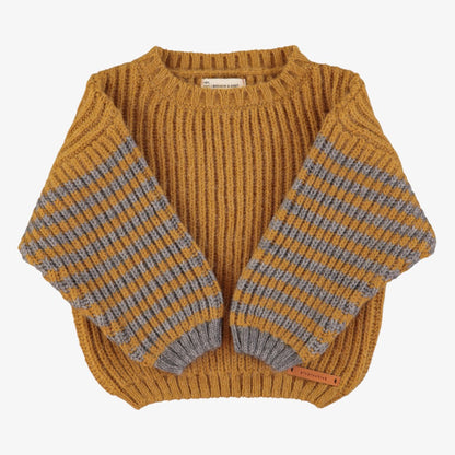 Knit Sweater - Camel-grey