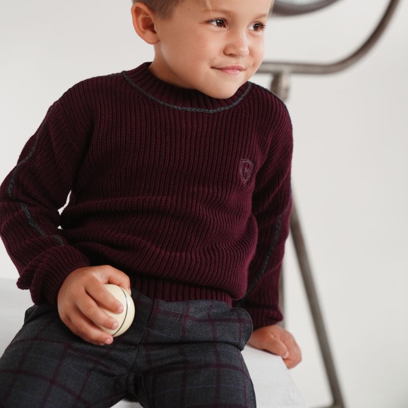 Vance Plaid Pant - Wine Plaid