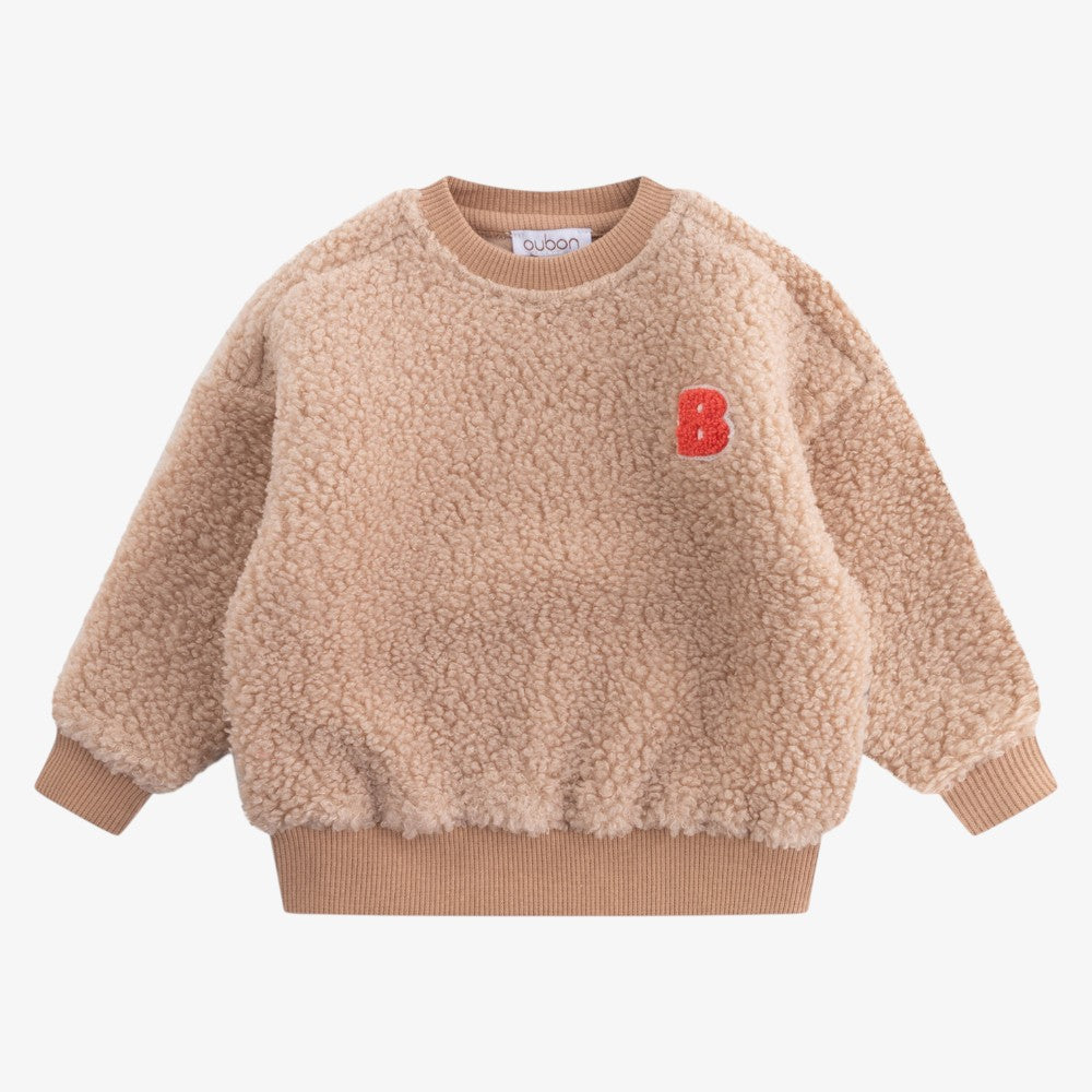 Sherpa Sweatshirt And Pants - Beige