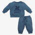Logo Sweatshirt And Sweatpants - Blue