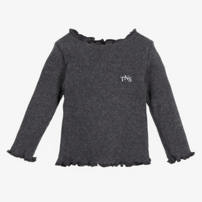Rib Tee And Leggings - Grey Melange