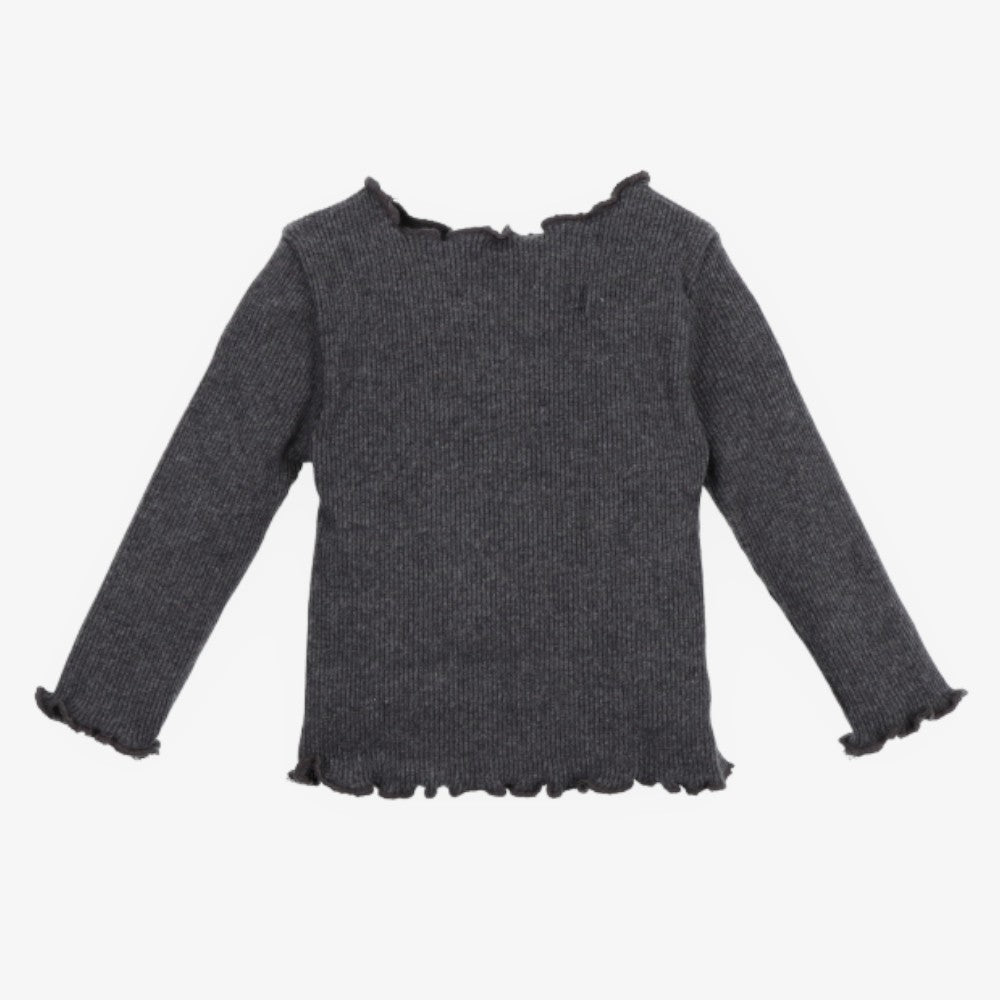 Rib Tee And Leggings - Grey Melange