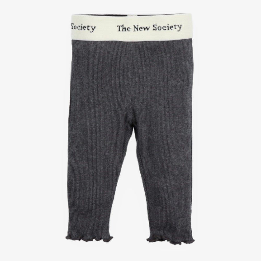 Rib Tee And Leggings - Grey Melange