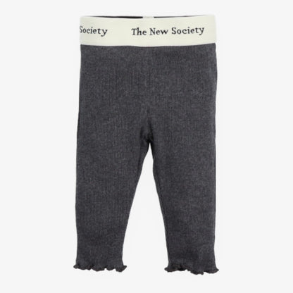 Rib Tee And Leggings - Grey Melange