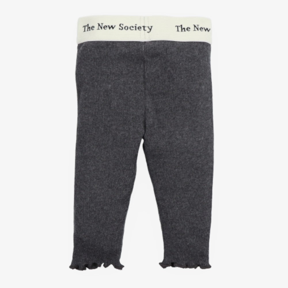 Rib Tee And Leggings - Grey Melange