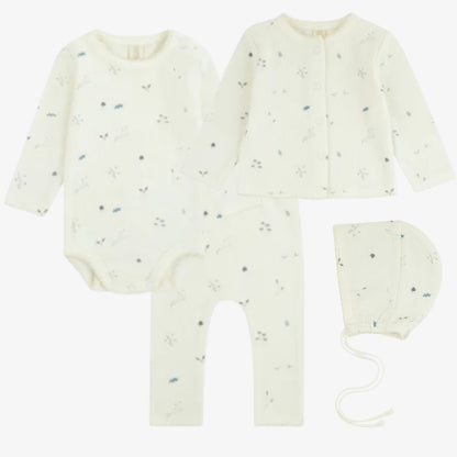 Rib Woodland 4 Piece Set - Slate