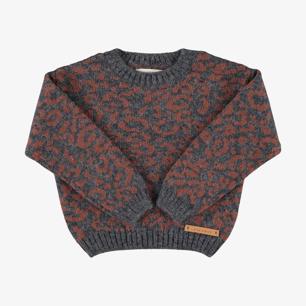 Animal Sweater - Dark Grey