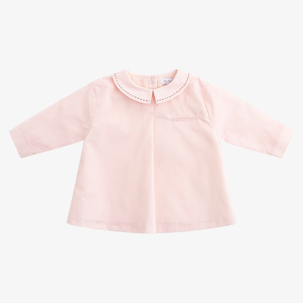 Shirt With Stitching - Pink