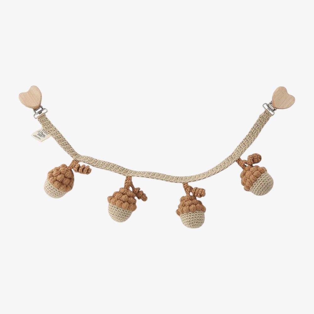 Acorn Pram Chain - Caramel