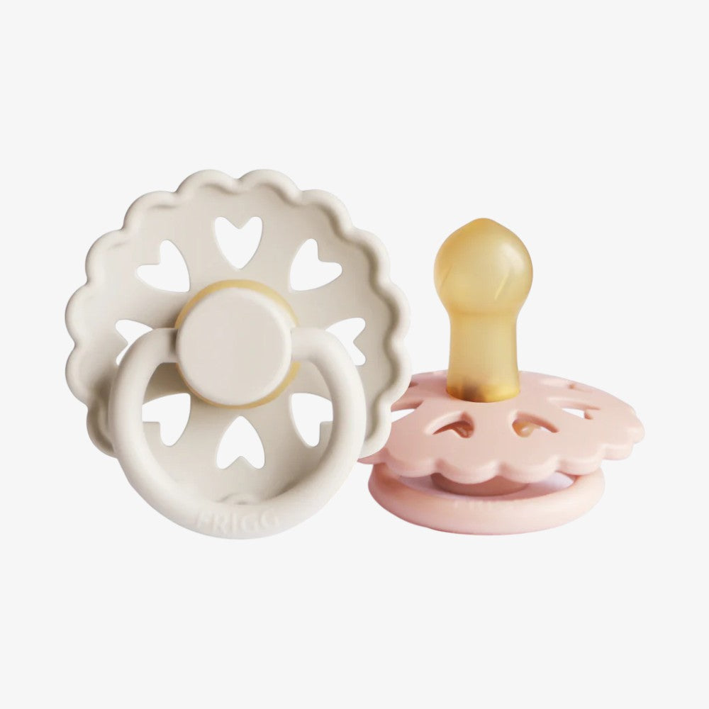 Andersen Pacifier 2 Pack - Cream &amp; Blush