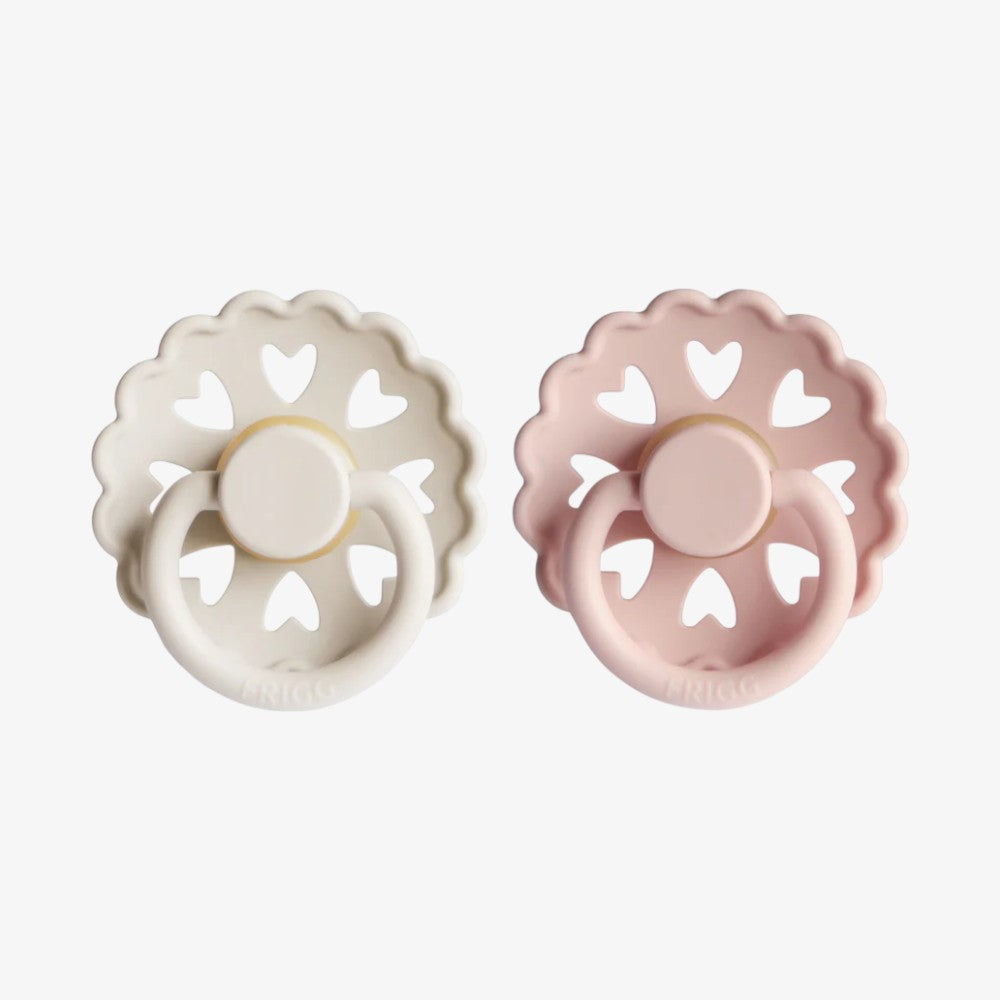Andersen Pacifier 2 Pack - Cream &amp; Blush