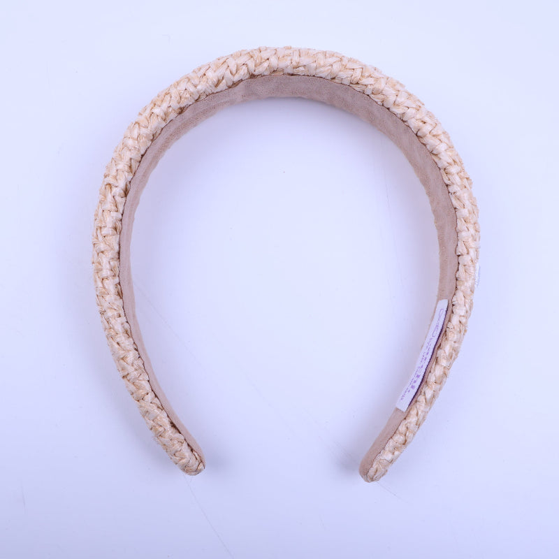 Woven Logo Headband - Tan