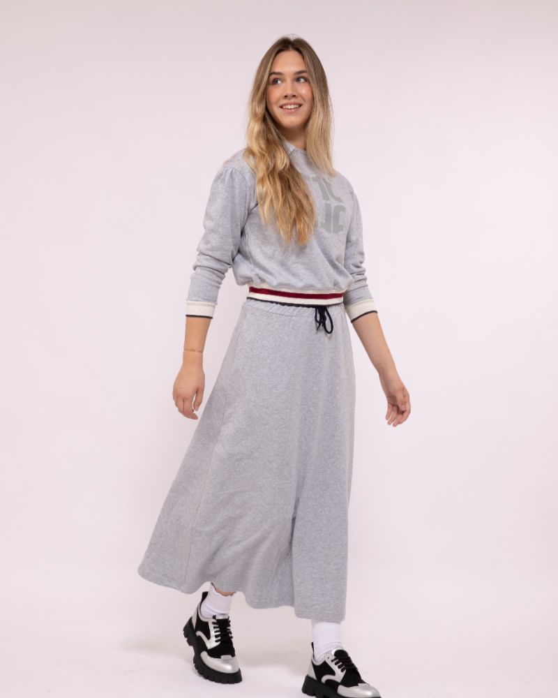 Signature Maxi Sweat Skirt - Grey