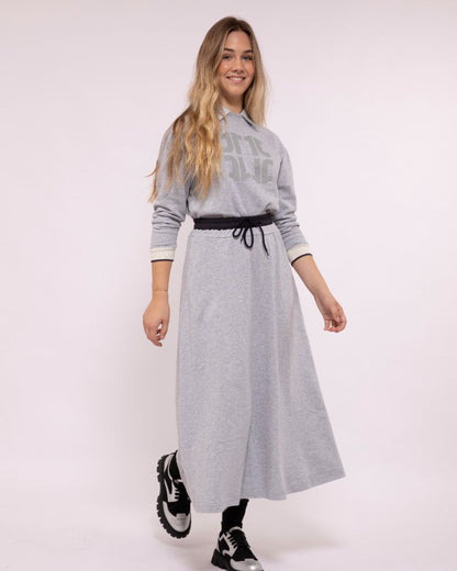 Signature Maxi Sweat Skirt - Grey