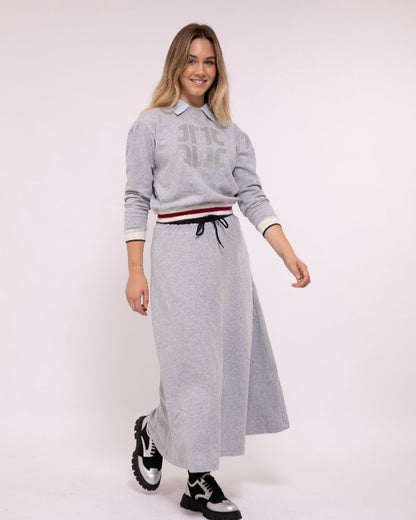 Signature Collar Sweatshirt - Grey