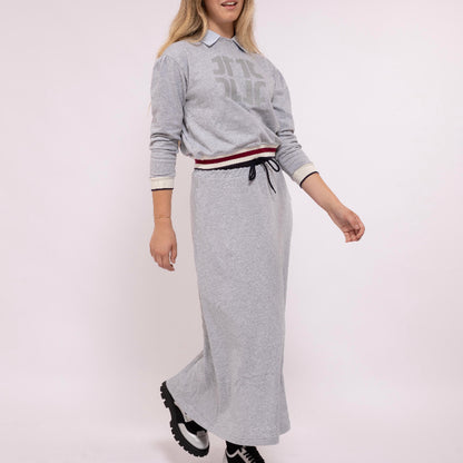 Signature Maxi Sweat Skirt - Grey