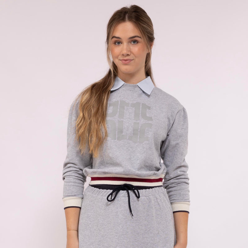 Signature Collar Sweatshirt - Grey
