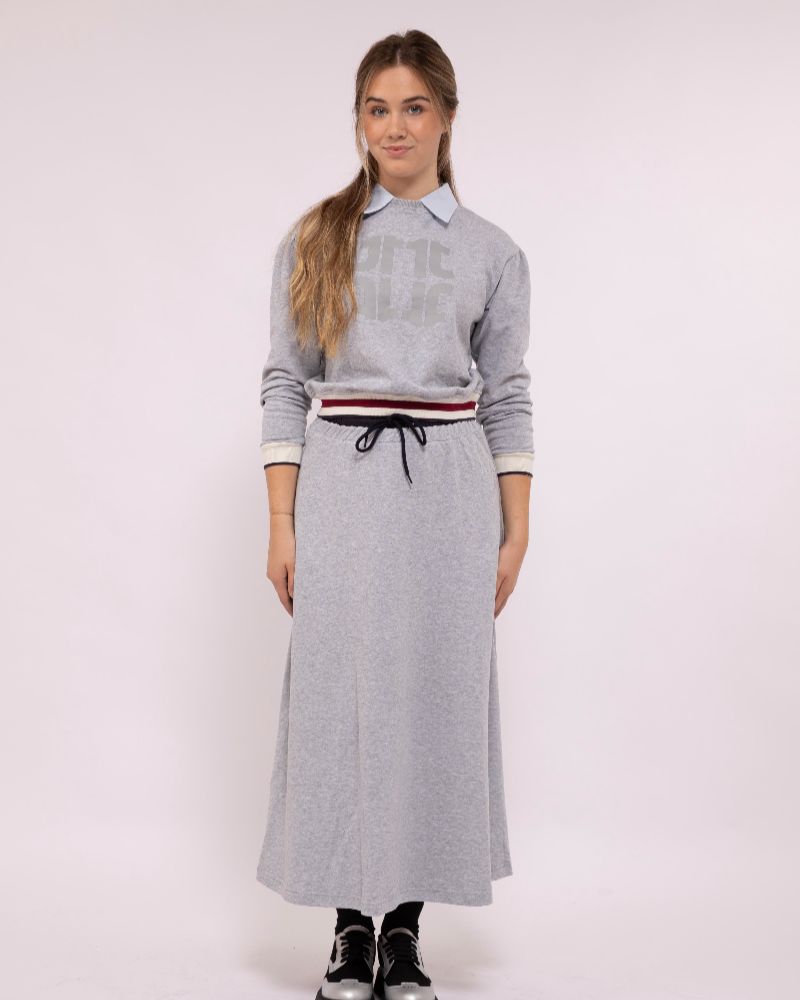 Signature Maxi Sweat Skirt - Grey