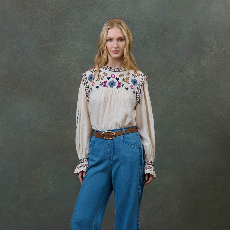 Izza Blouse - Cream
