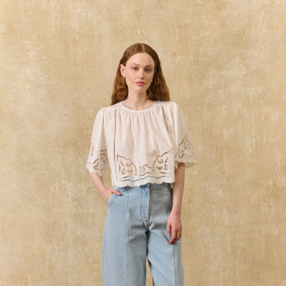 Louvia Blouse - White