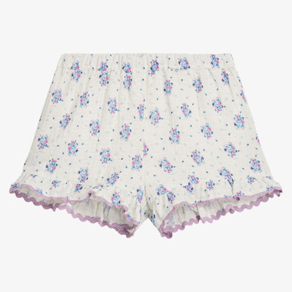 Floral Shirt And Bloomer - Cream