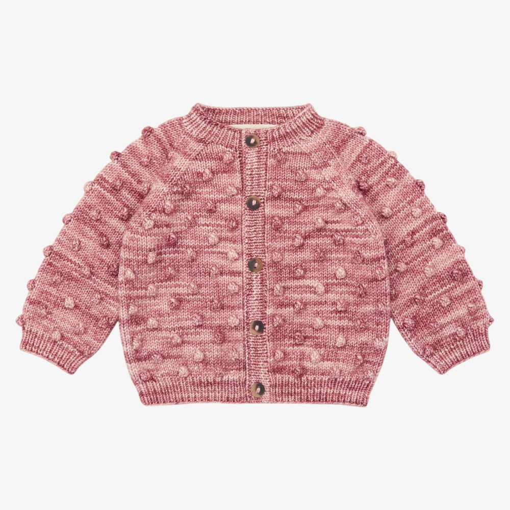 Popcorn Cardigan - Prairie Rose