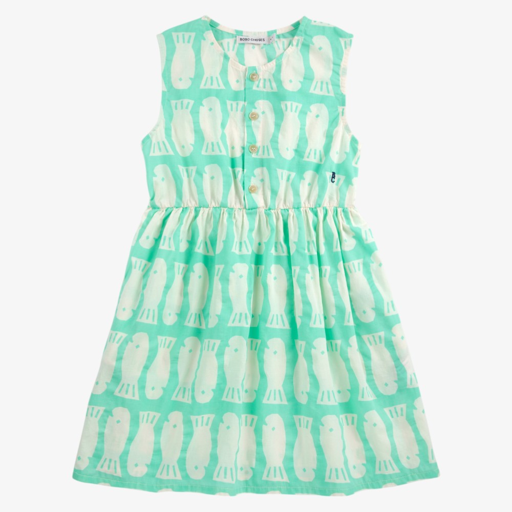 Lucky Fish Dress - Light Green