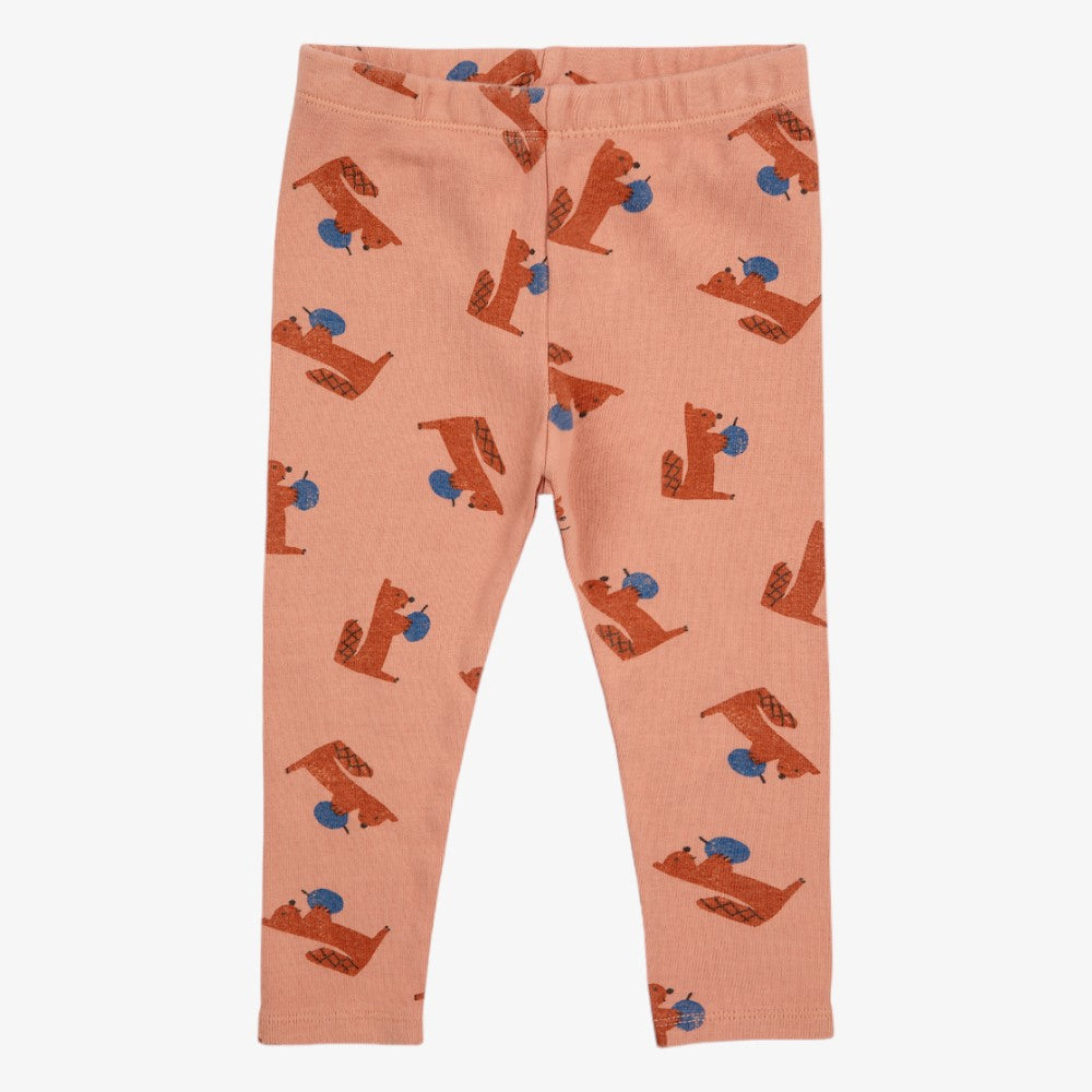 Squirrel Leggings - Light Brown