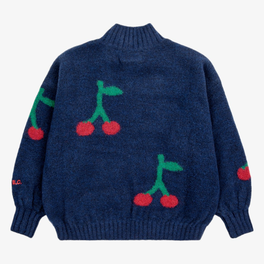 Cherry Turtleneck - Navy Blue