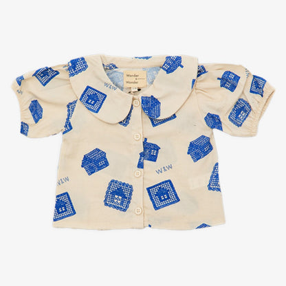 Balloon Sleeve Blouse - Ecru