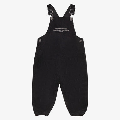 Corduroy Overall - Black